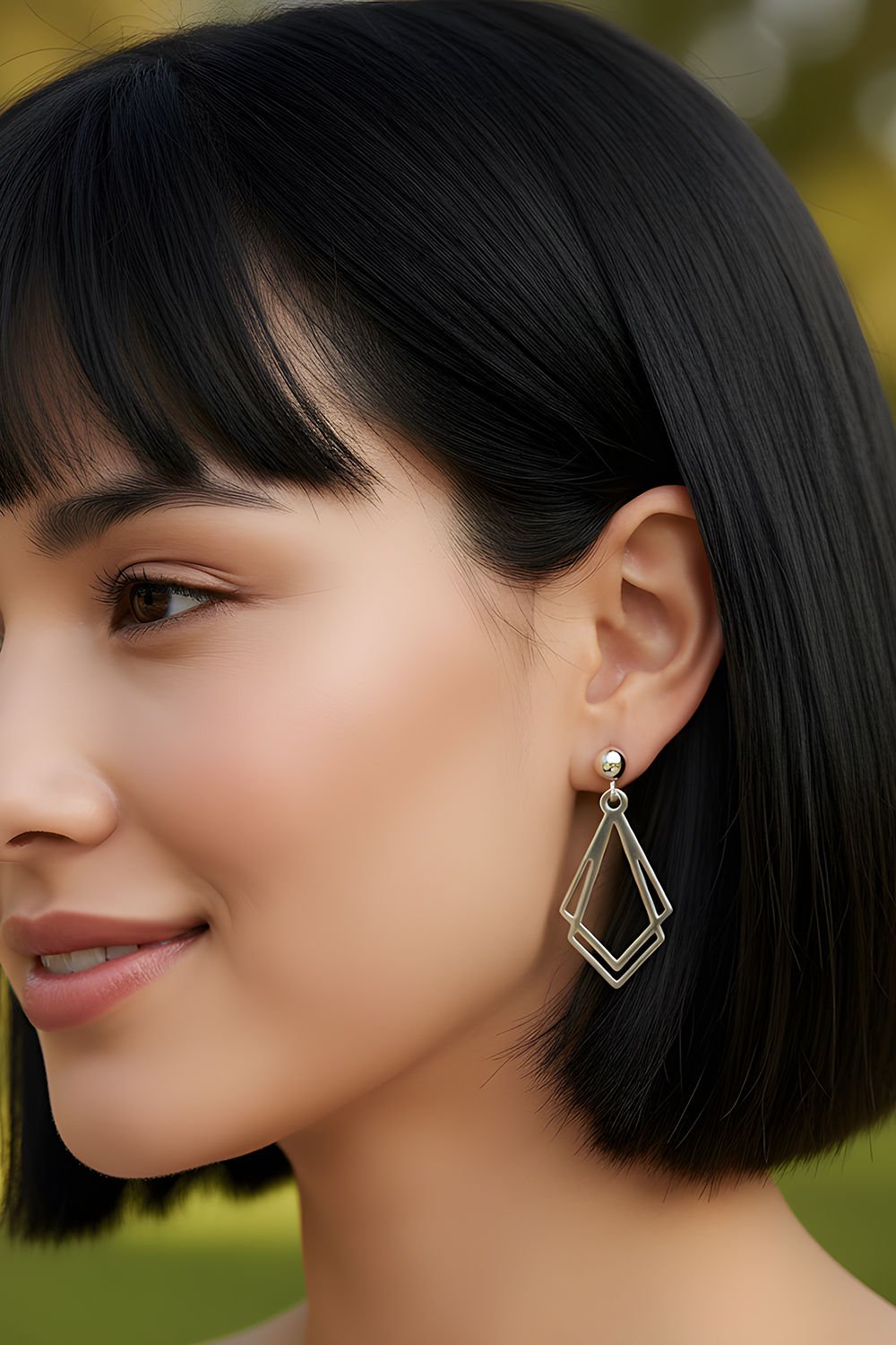 Diamond Model Gümüş Küpe