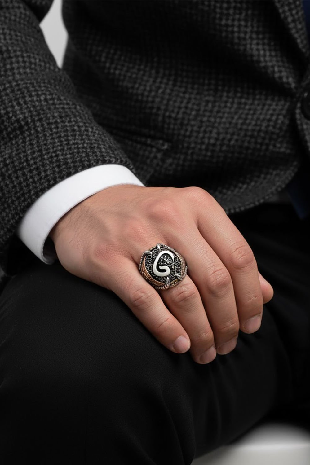 Pençe Model Vav Gümüş Yüzük