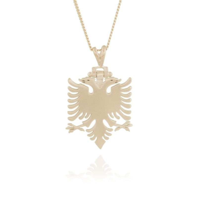 Çift Başlı Kartal Model Gümüş Kolye