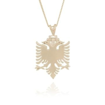 Çift Başlı Kartal Model Gümüş Kolye