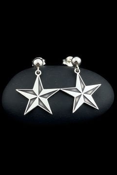 Yıldız Model Gümüş Küpe