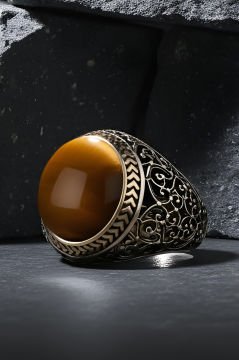 Kaplangözü Taşlı Sarmaşık Model Gümüş Yüzük