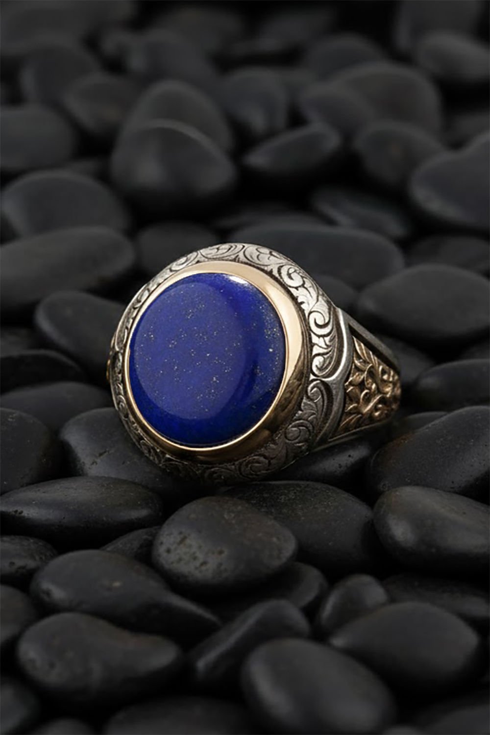 Lapis Taşlı Alemdar Model Gümüş Yüzük