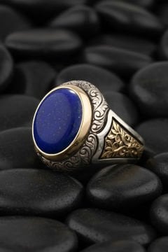 Lapis Taşlı Alemdar Model Gümüş Yüzük