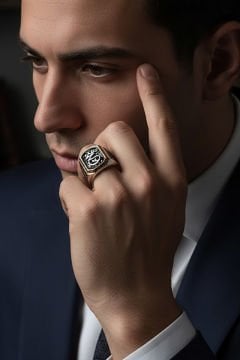 Sarmaşık Model Hiç Yazılı Taşsız Gümüş Yüzük