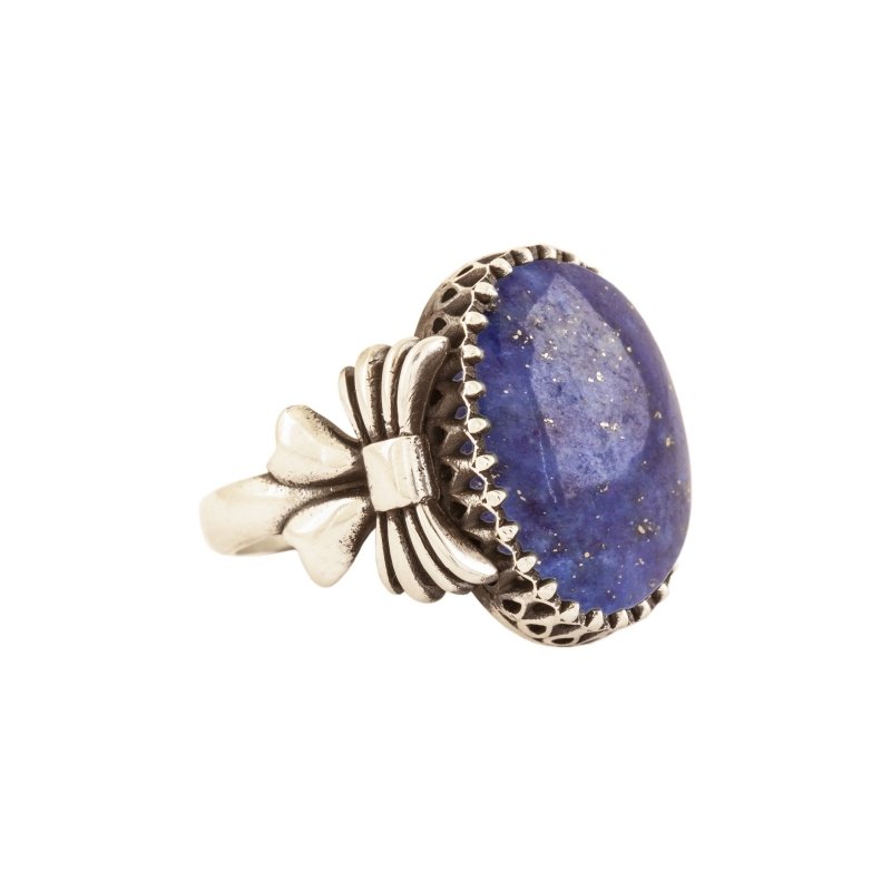 Kurdele Model Lapis Lazuli Taşlı El İşi Yüzük