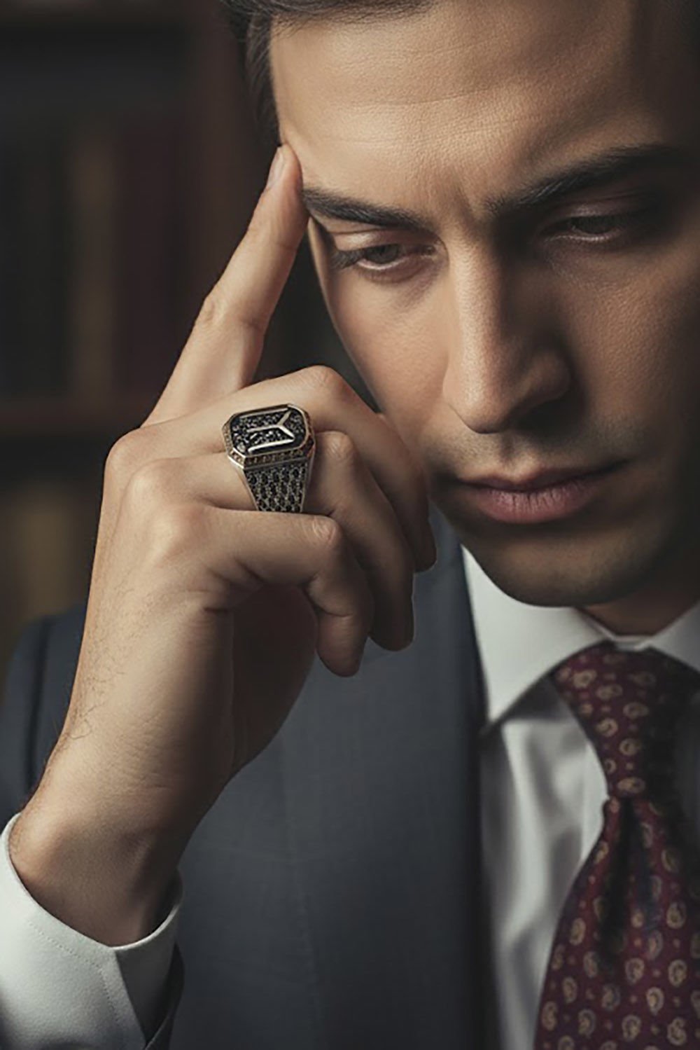 Kayı Model Taşsız Gümüş Yüzük