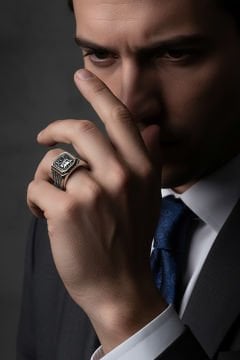 Bozkurt Model Taşsız Gümüş Yüzük