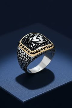 Benekli Model Teşkilat-ı Mahsusa Taşsız Yüzük