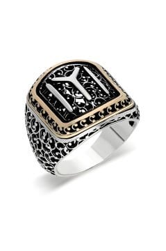 Sarmaşık Desenli Kayı Model Taşsız Gümüş Yüzük