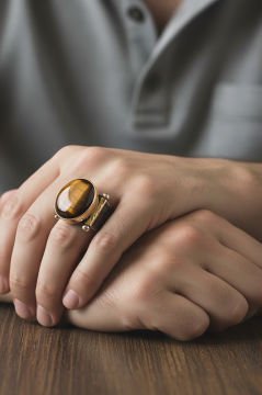 Kaplangözü Taşlı Atılgan Model Gümüş Yüzük