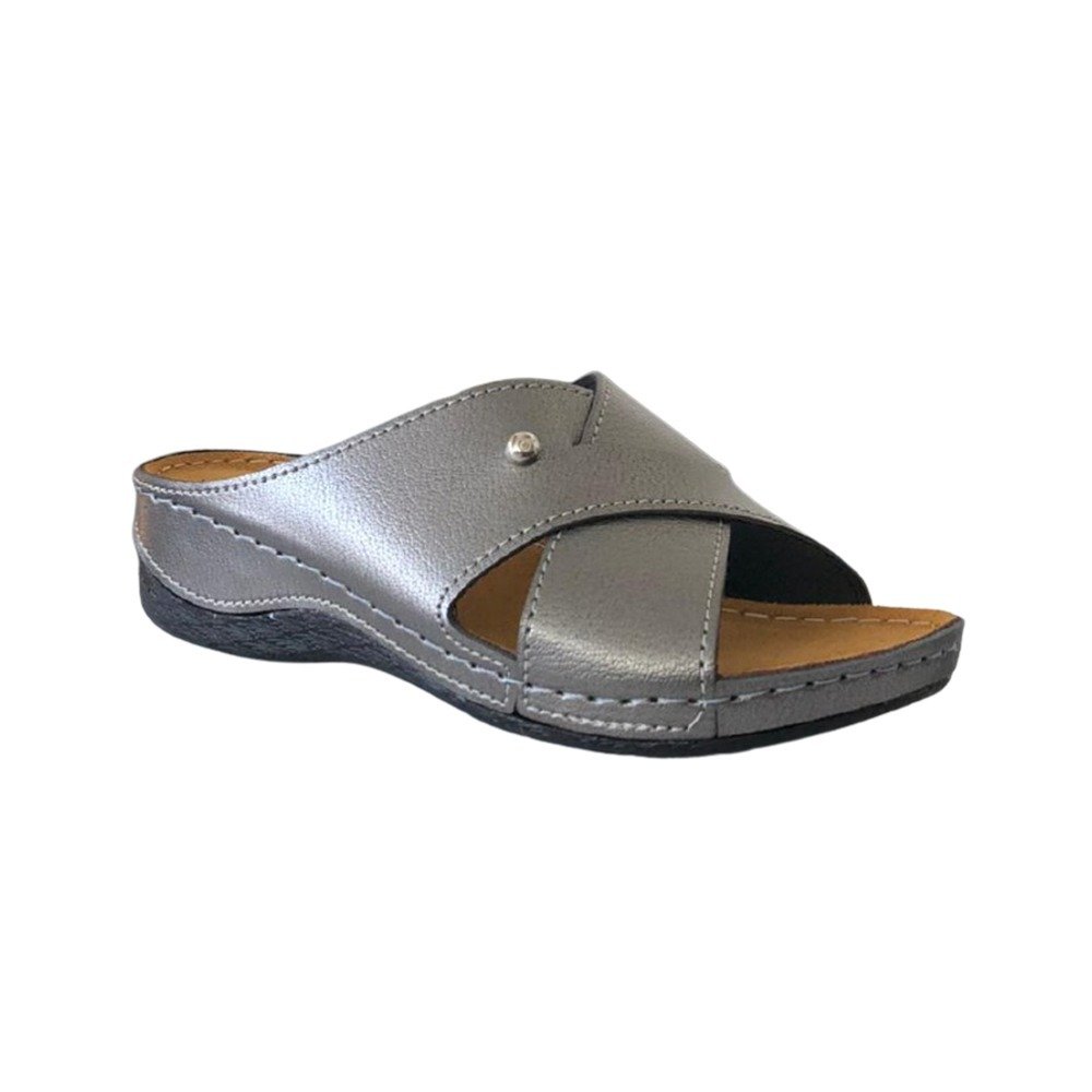 Pierre Cardin 6153 Platin Kadın Günlük Comfort Terlik