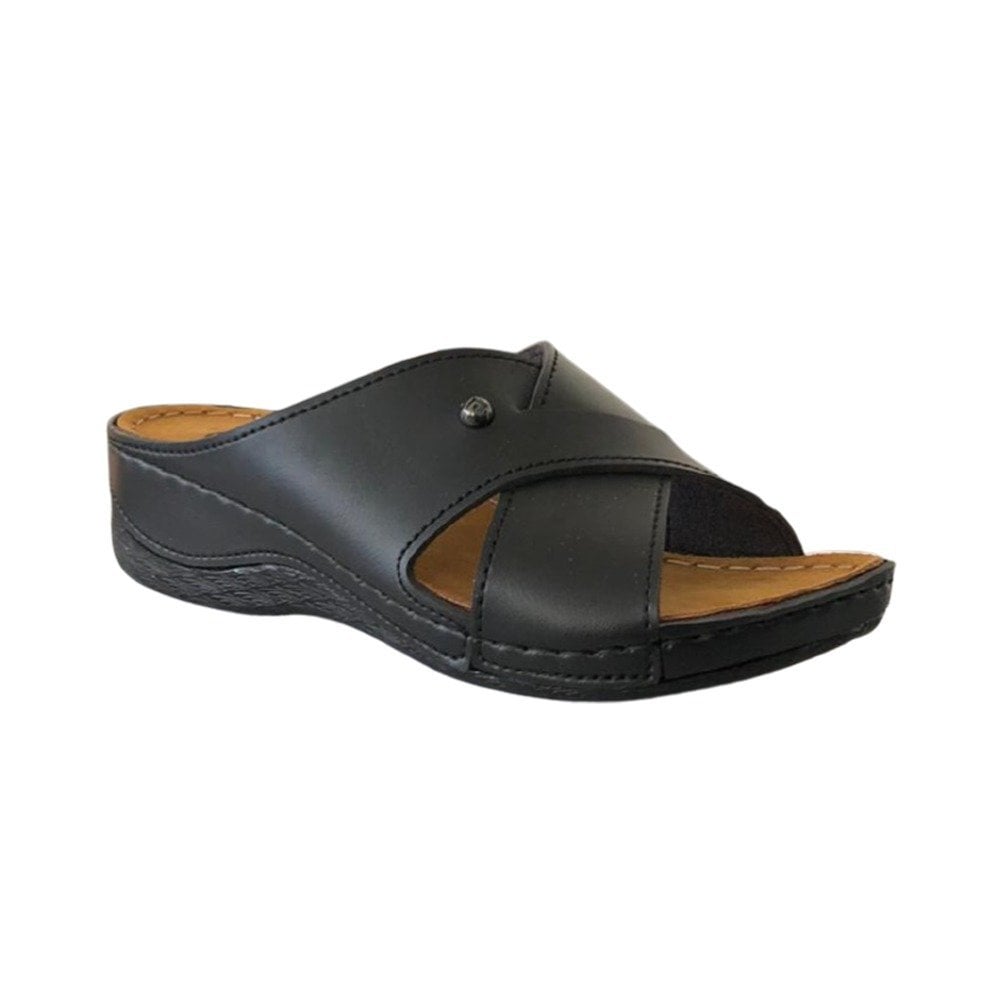 Pierre Cardin 6153 Siyah Kadın Günlük Comfort Terlik