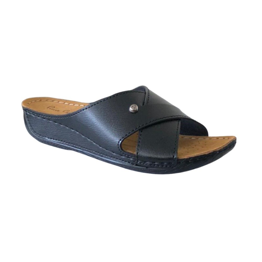 Pierre Cardin 6165 Siyah Kadın Günlük Comfort Terlik