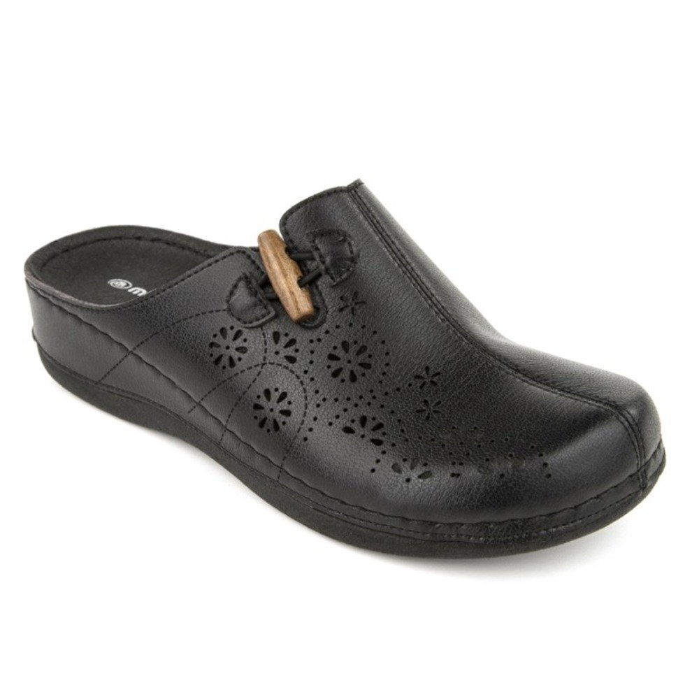 Muya 31106 Freya Siyah Kadın Comfort Sabo Terlik