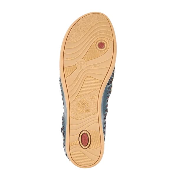 Forelli 22521 Sally-G Blue Jean Kadın Comfort Deri Sandalet