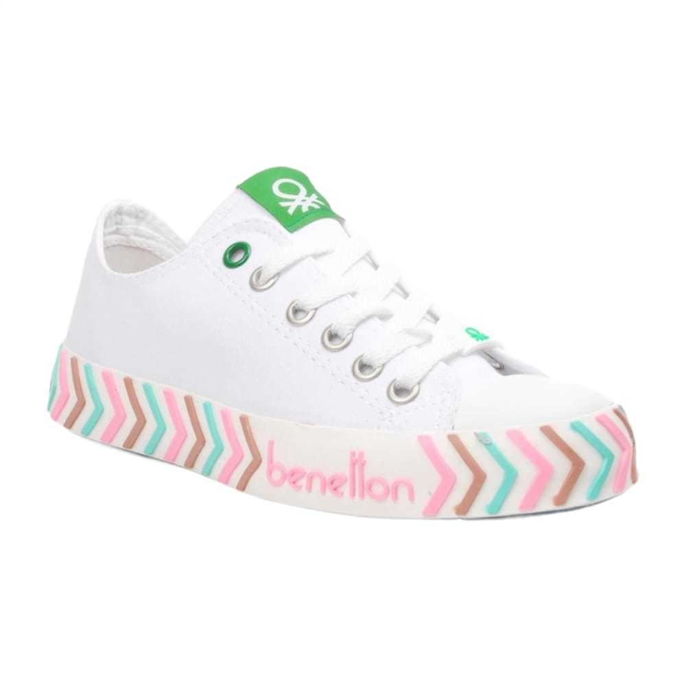 Benetton BN-30624 Beyaz-Pembe Kadın Spor Ayakkabı