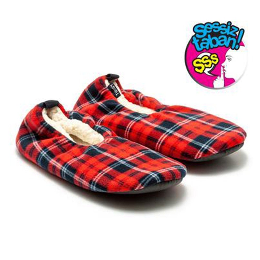 Twigy YY1026 Tw Flavio-1 Kırmızı Kadın Ev İçi Patik