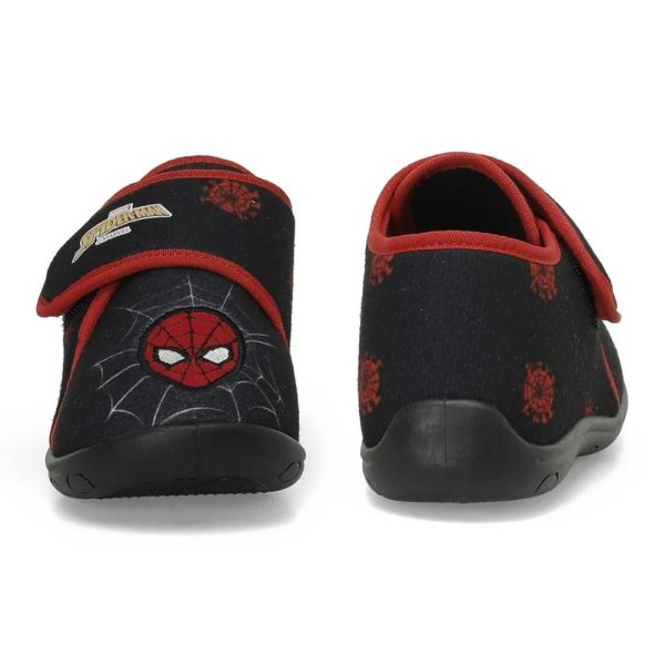 Spiderman Tarbin 3PR Siyah Çocuk Kreş/Anaokulu Panduf