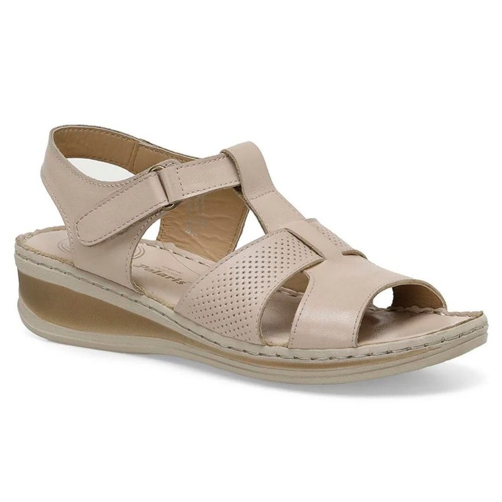 Polaris 105126 4FX Bej Kadın Comfort Sandalet