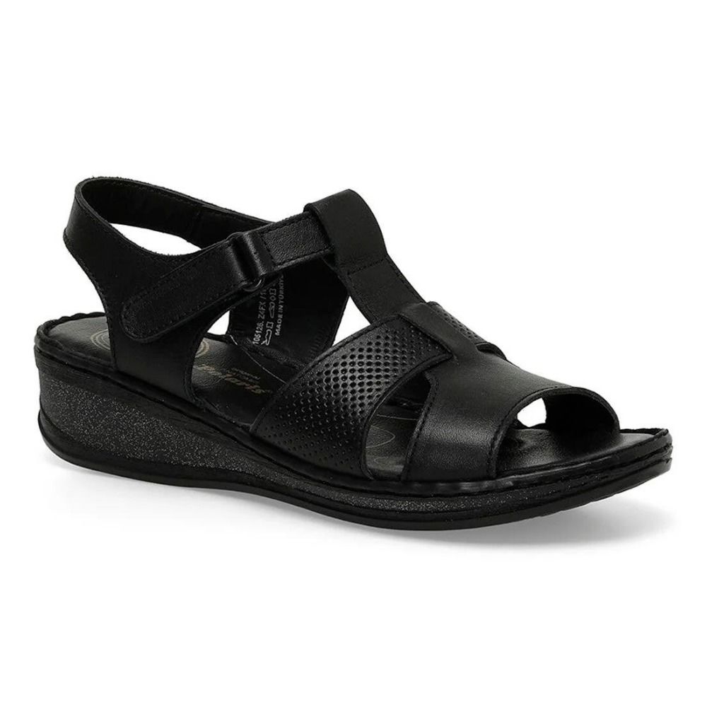 Polaris 105126 4FX Siyah Kadın Comfort Sandalet