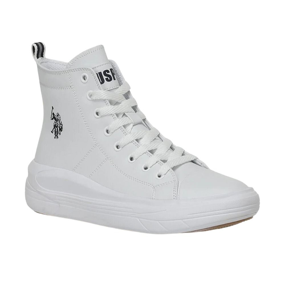 U.S Polo Assn Clementine PU 3PR Beyaz Kadın High Sneaker