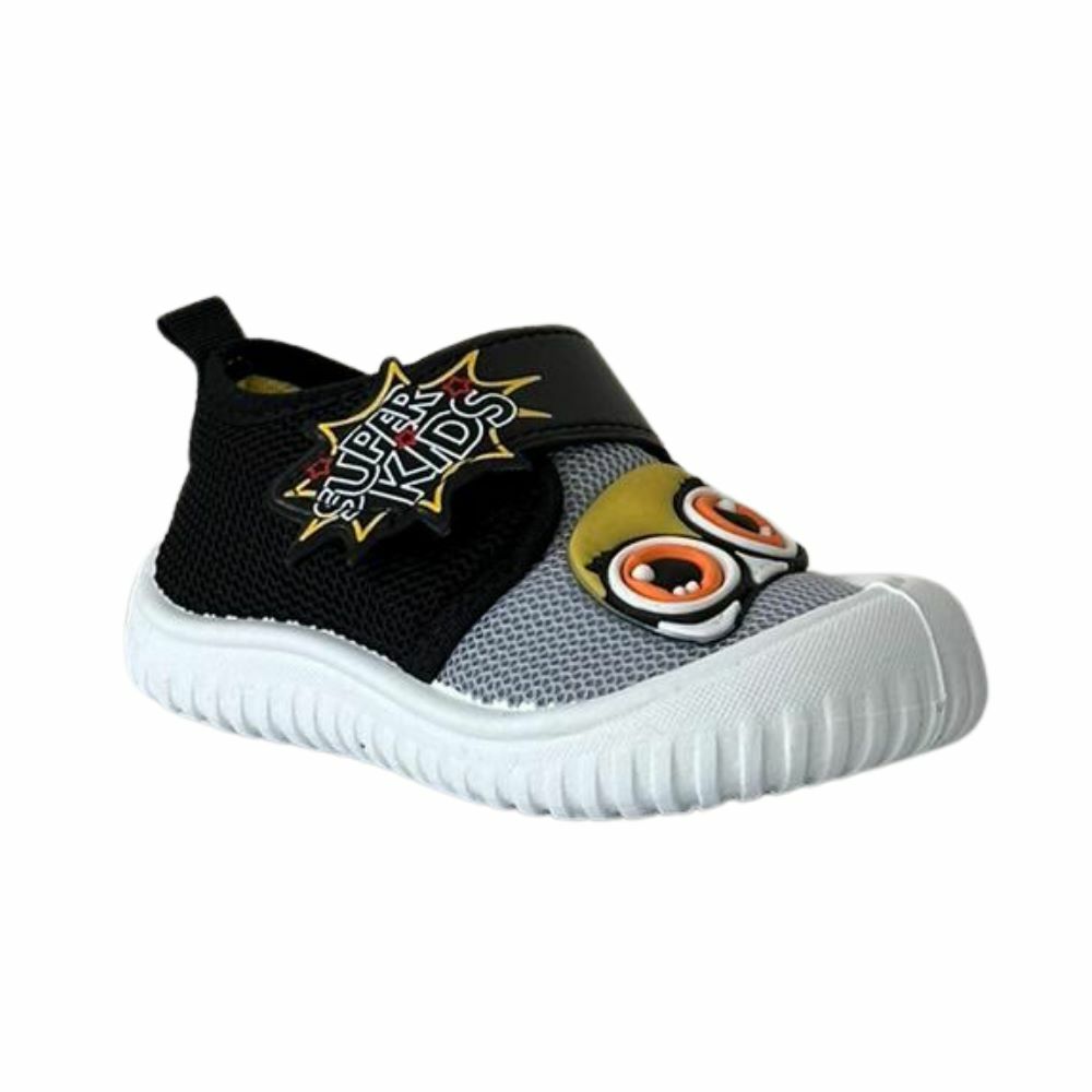 Gezer 3349 Siyah/Beyaz Bebe Kreş Yazlık Ev Ayakkabısı