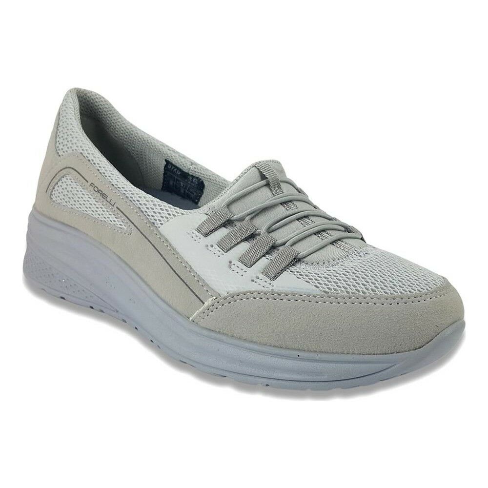 Forelli 30114-G Star Buz Gri Kadın Comfort Spor Ayakkabı