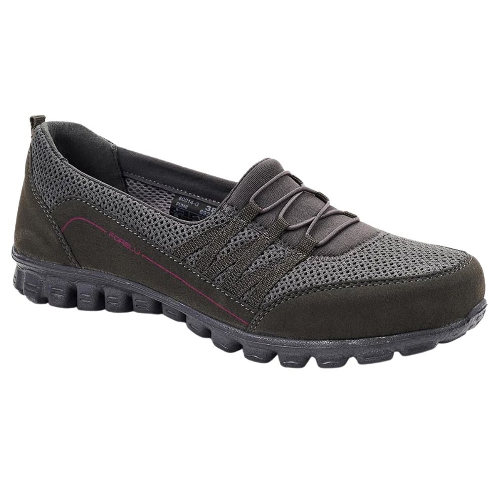 Forelli 60014-G Merle Füme Kadın Comfort Spor Ayakkabı