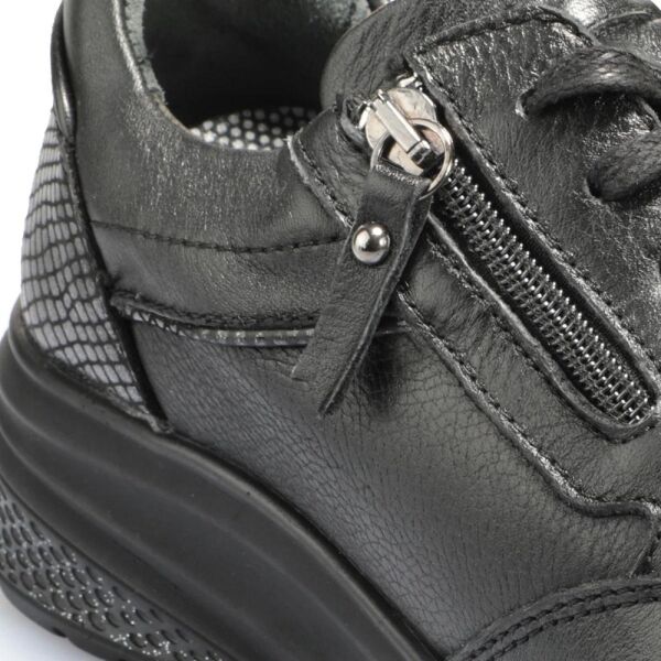 Forelli 30302-G Misha Siyah Kadın Comfort Deri Ayakkabı