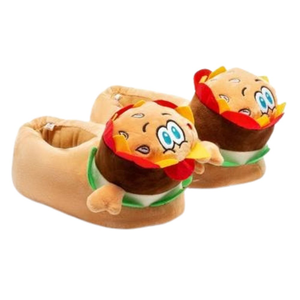 Twigy AA0631 Tw Burger Kahve Hayvan Figürlü Unisex Panduf