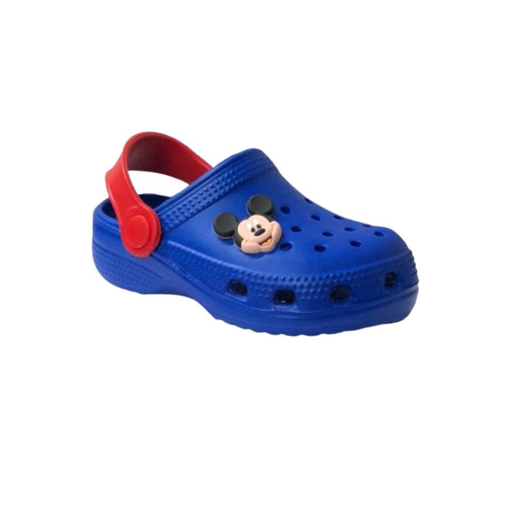 Saks Mavi Çocuk Mickey Mouse Havuz/Deniz Terlik Sandalet