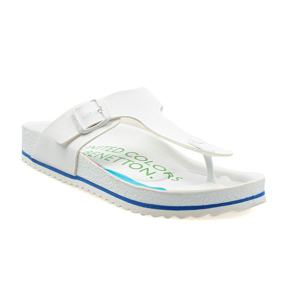 Benetton BN-1022 Beyaz Erkek Parmak Arası Terlik