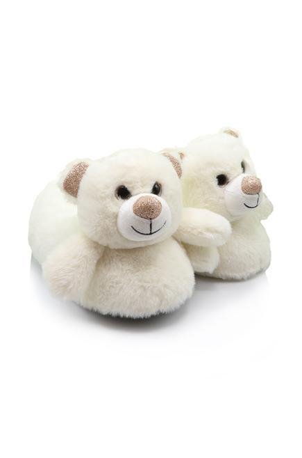 Twigy TT0753 Tw Bear Beyaz Hayvan Figürlü Kadın Panduf