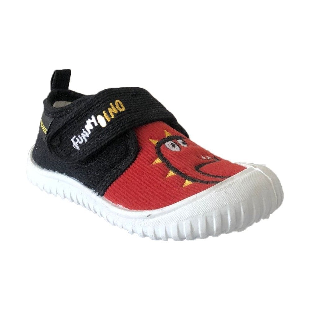 Gezer 3194 Siyah/Kırmızı Çocuk Kreş/Anaokulu Panduf