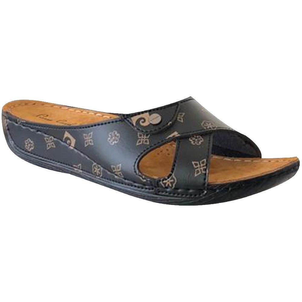 Pierre Cardin 6181 Siyah Kadın Günlük Comfort Terlik