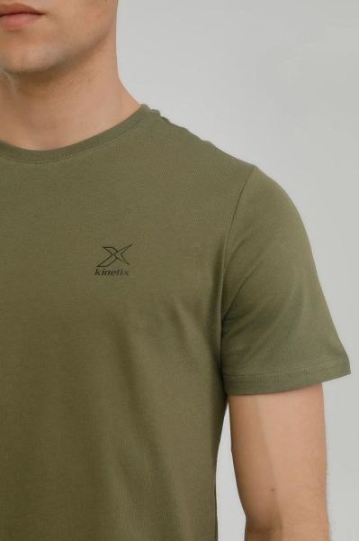 Kinetix Basıc Erkek Haki Kısa Kol T-shirt