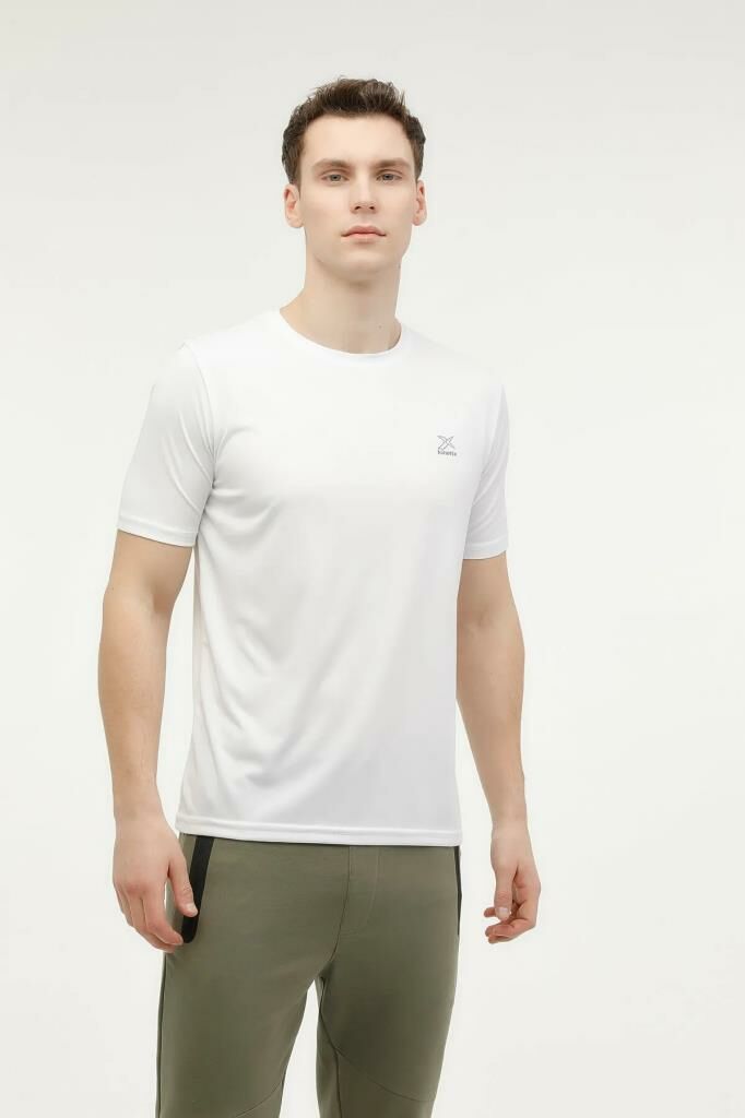Kinetix Basıc Erkek Beyaz Kısa Kol T-shirt