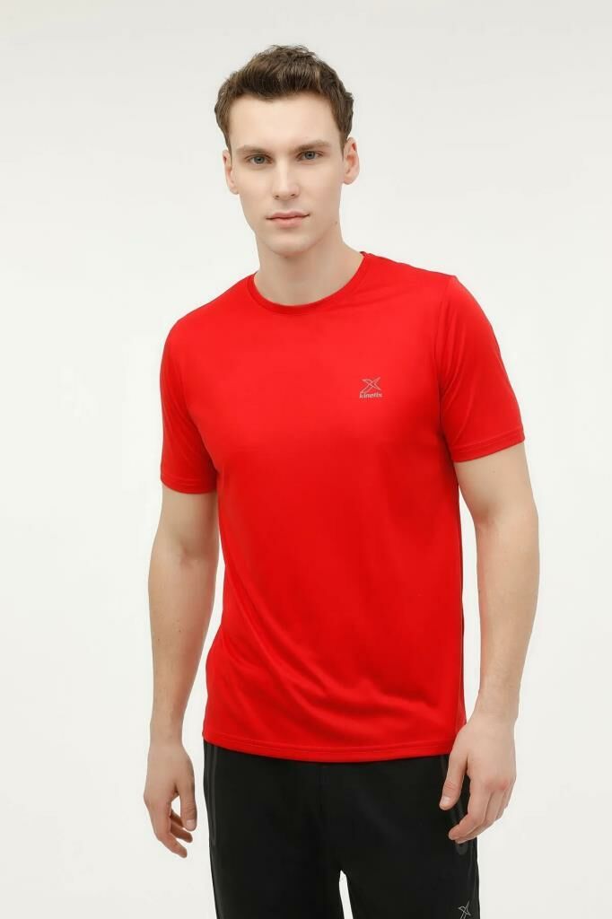 Kinetix Basıc Erkek Kırmızı Kısa Kol T-shirt