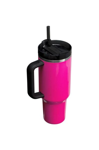 Quencher Pipetli Termos 1,18 Lt Neon Pembe