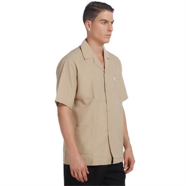 İş Ceketi Kısa Kol Bej