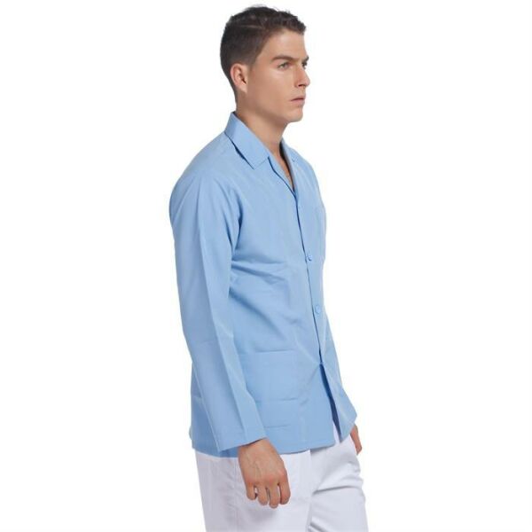 İş Ceketi Uzun Kol Açık Mavi