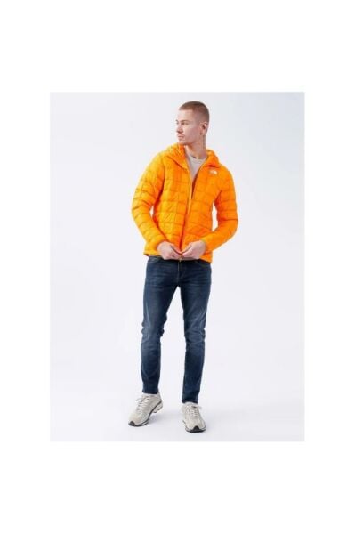 The North Face Eco Hoodie 2.0 Erkek Turuncu Kapüşonlu Mont
