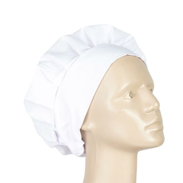 Aşçı Şapkası Mantar Tipi Beyaz Unısex