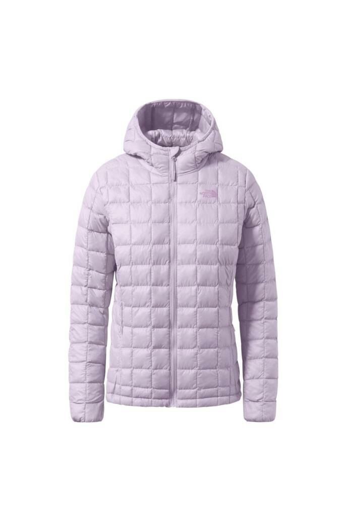 The North Face Thermoball Eco Hoodie 2.0 Kadın Mor Kapüşonlu Mont