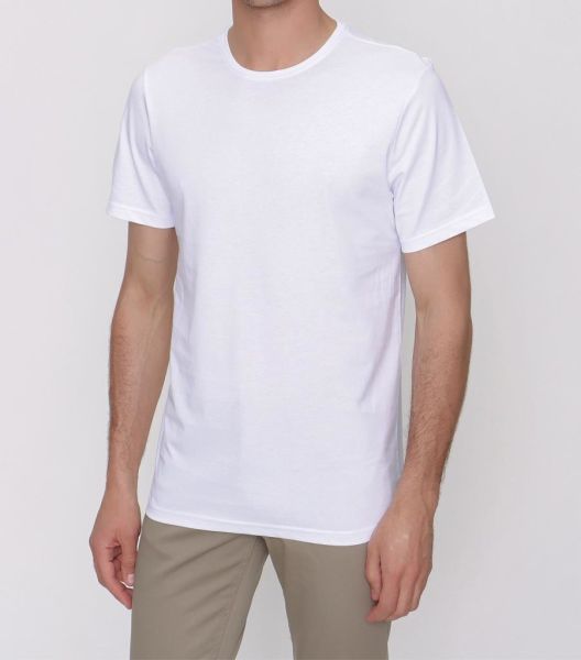 Makara Basic Düz %100 Pamuk Bisiklet Yaka Kısa Kollu Tişört