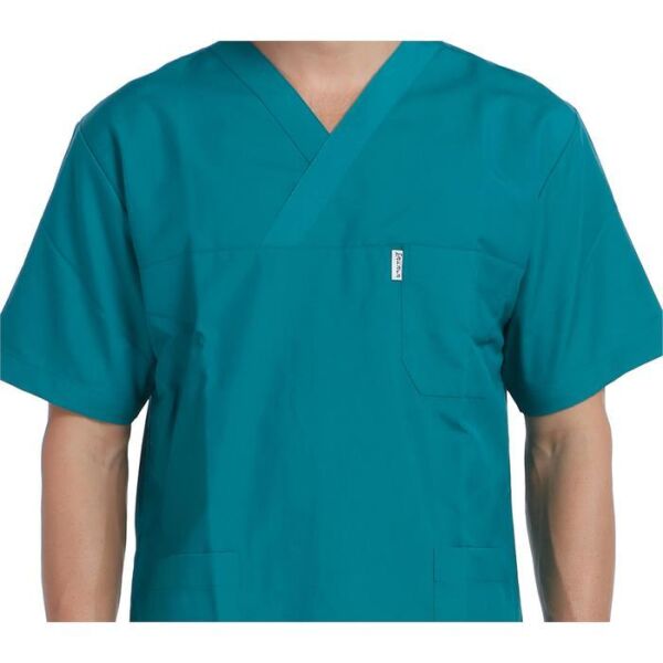 V Yaka Takım Kısa Kol Yeşil