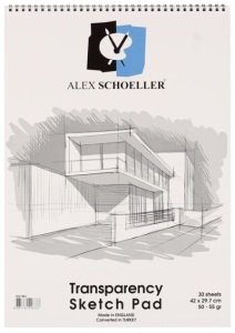 Alex Schoeller Transparency Eskiz Defteri Spiralli A5 50-55gr 30yp