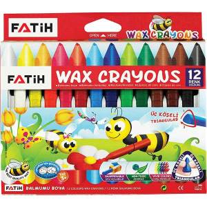 Fatih Wax Crayons Jumbo Mum Boya 12 Renk
