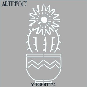 Artdeco Stencil 30x30cm Kaktüs - 174